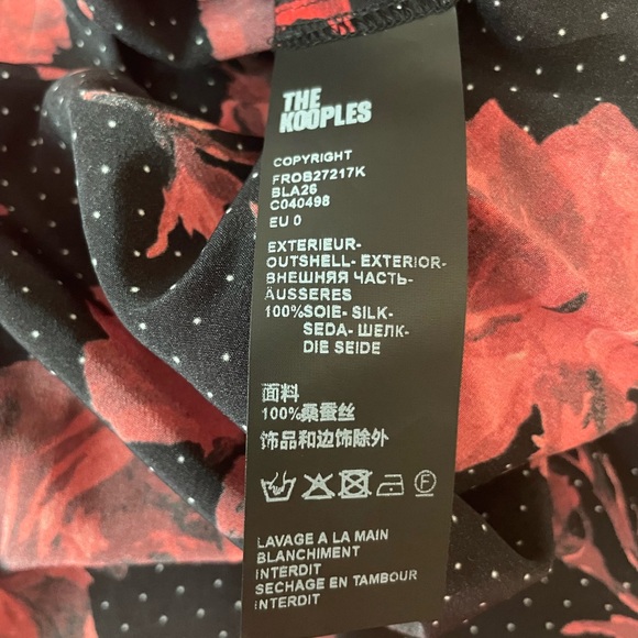 100% Silk Shirtdress from The Kooples - Picture 9 of 10